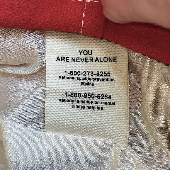 Rare Wyllis Clothing Cherry Red Cropped Wool Zanzi Pilot Jacket Western Chic - Picture 12 of 16